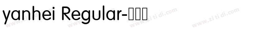 yanhei Regular字体转换